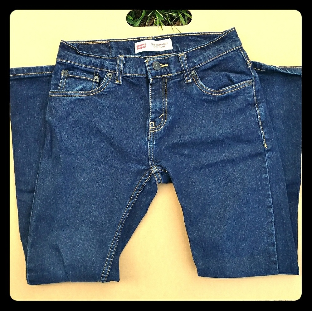Levi's 511 Performance Slim Dark Boys Jeans Sz 14